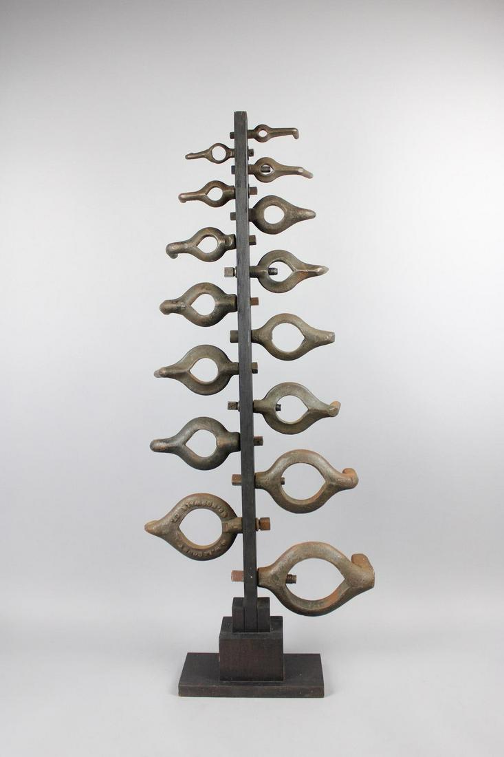 Industrial Found Object Sculpture, Lathe Dogs (1 of 10)