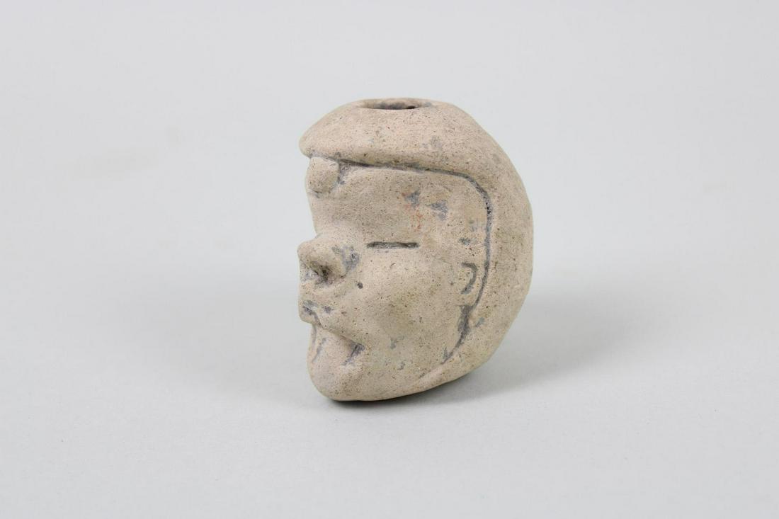 Pre-Columbian Ceramic Head with Letter (1 of 8)