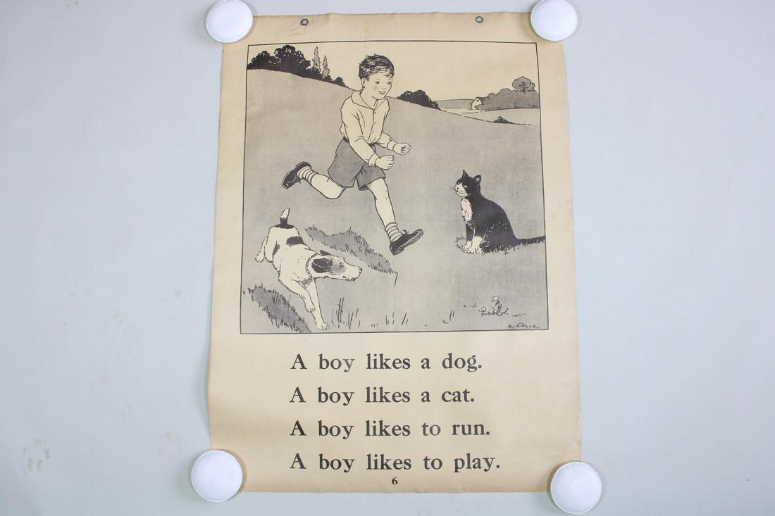 1934 Macmillan Work-Play Teaching Chart: 8 of 8 (1 of 11)