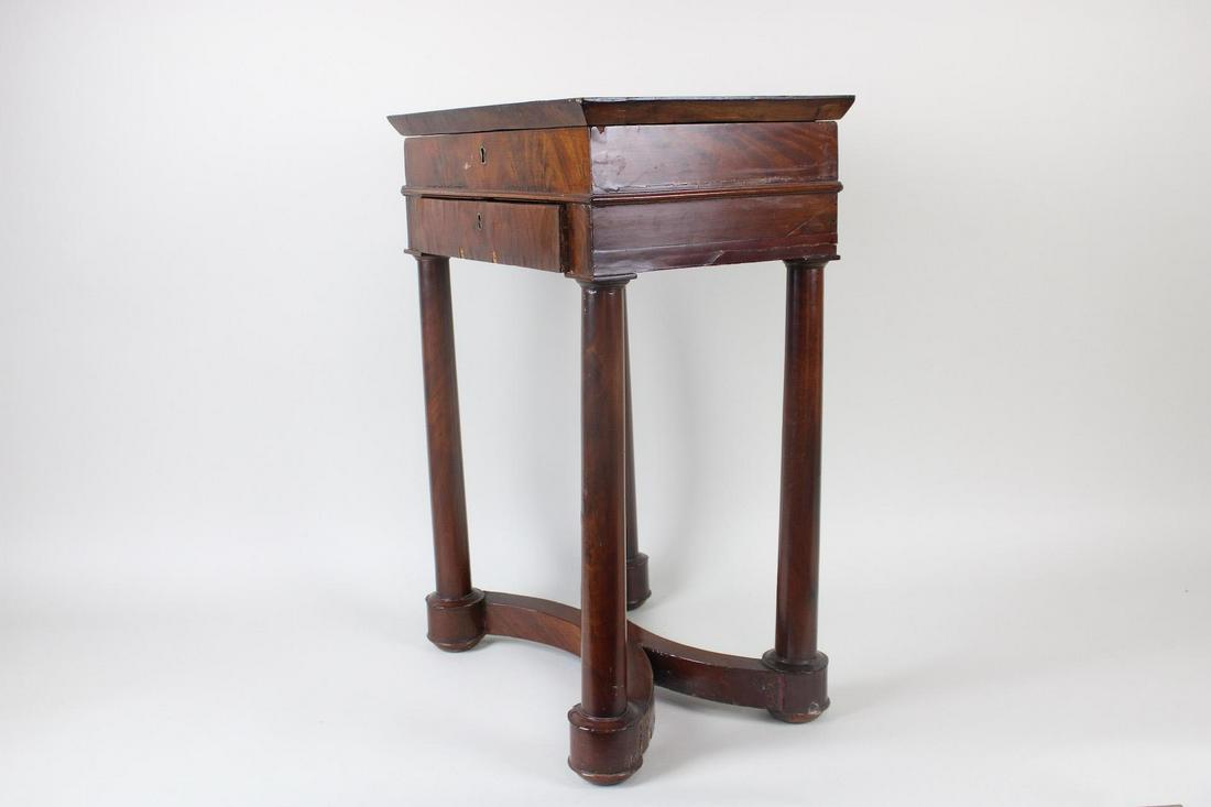 19th C Empire Wood Lady's Work/Sewing Table (1 of 14)