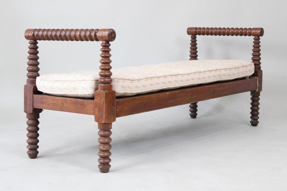 Jenny Lind Wooden Upholstered Bench, Daybed Auction