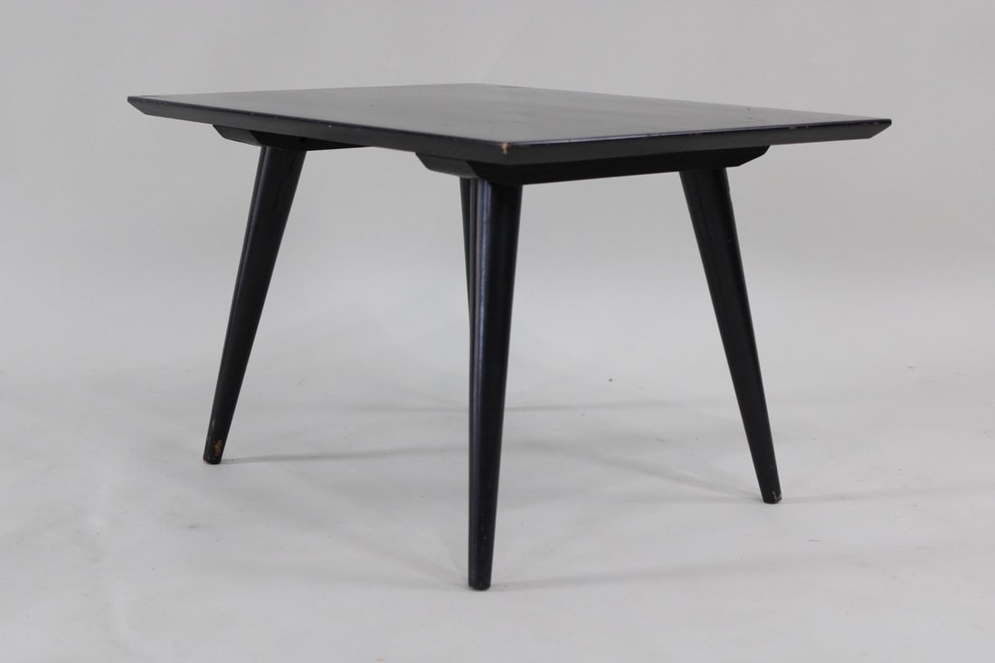 Mid-Century Modern Black Wood Paul McCobb Style Side Table (1 of 10)