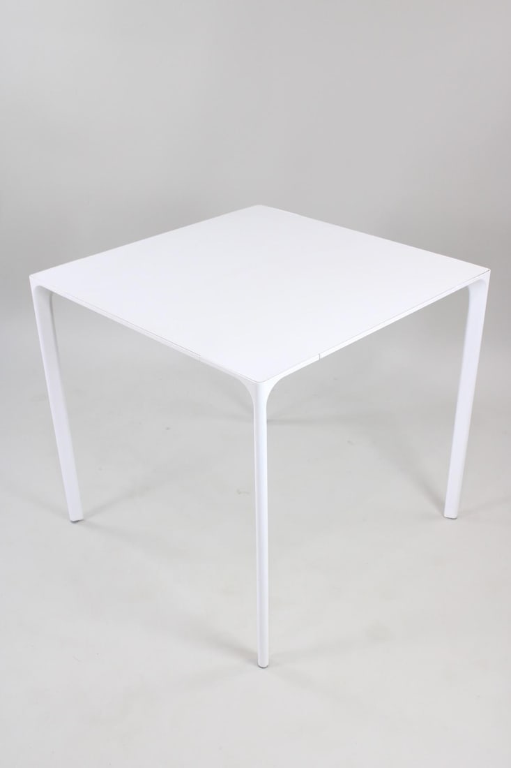 Simon Pengelly for Arper White Nuur Square Table, 4 of 8: This lot comes from a business closing after only a year of being open, the items were all purchased new and are barely, if ever used. Simon Pengelly for Arper White Nuur Square Table, 4of 8. Minimali