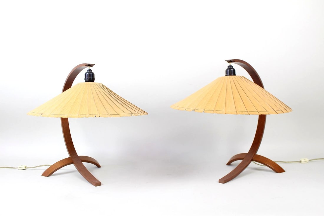 Pair of Mid-Century Modern Fan Lamps, John Lang (1 of 14)