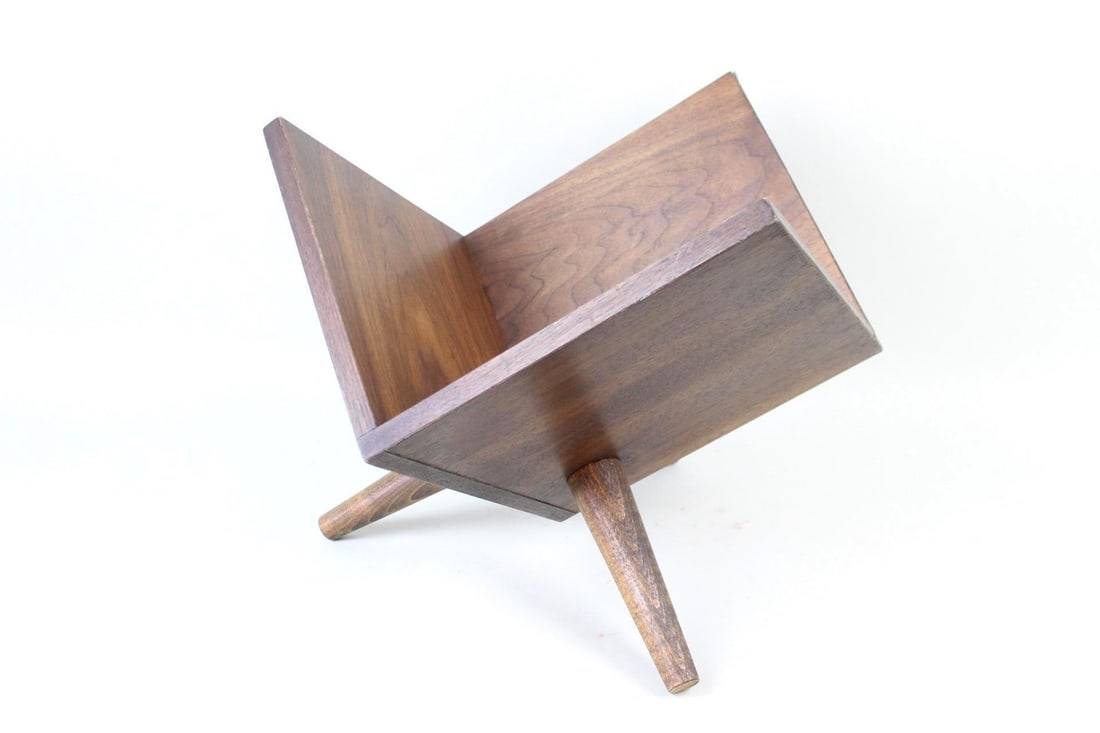 Mid-Century Modern Wooden Record Cube, Album Storage (1 of 11)