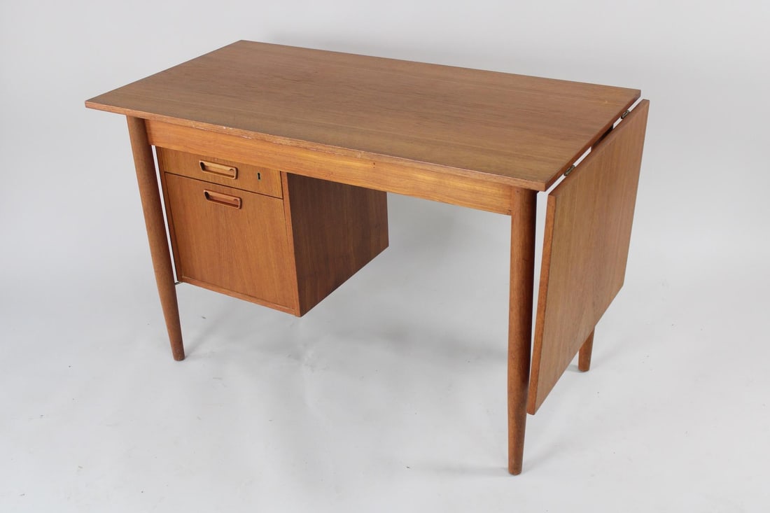 Danish Modern Drop-Leaf Desk, Gunnar Nielsen Tibergaard (1 of 12)