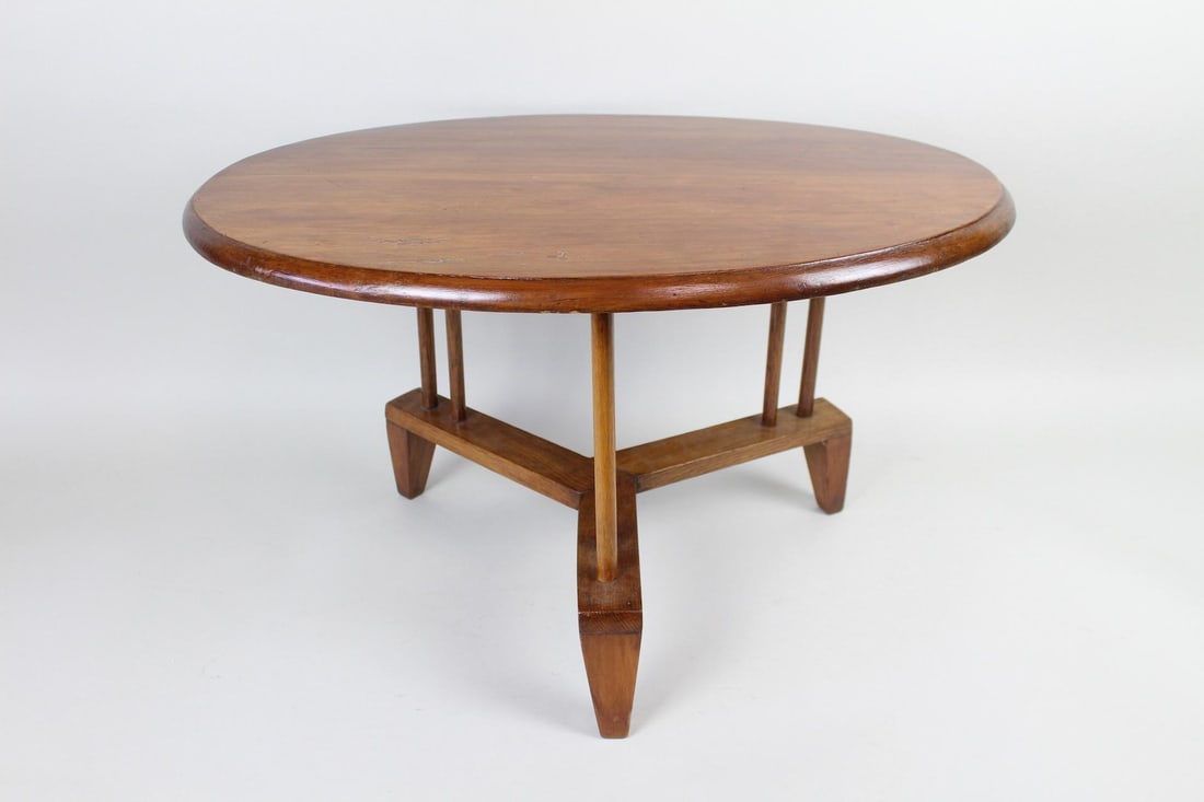 Mid-Century Modern Oval Side Table, Futuristic Tripod Base (1 of 8)