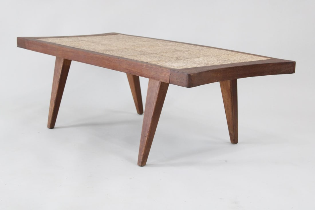 Mid-Century Modern Cork Tile Top Coffee Table, Paine Furniture (1 of 12)