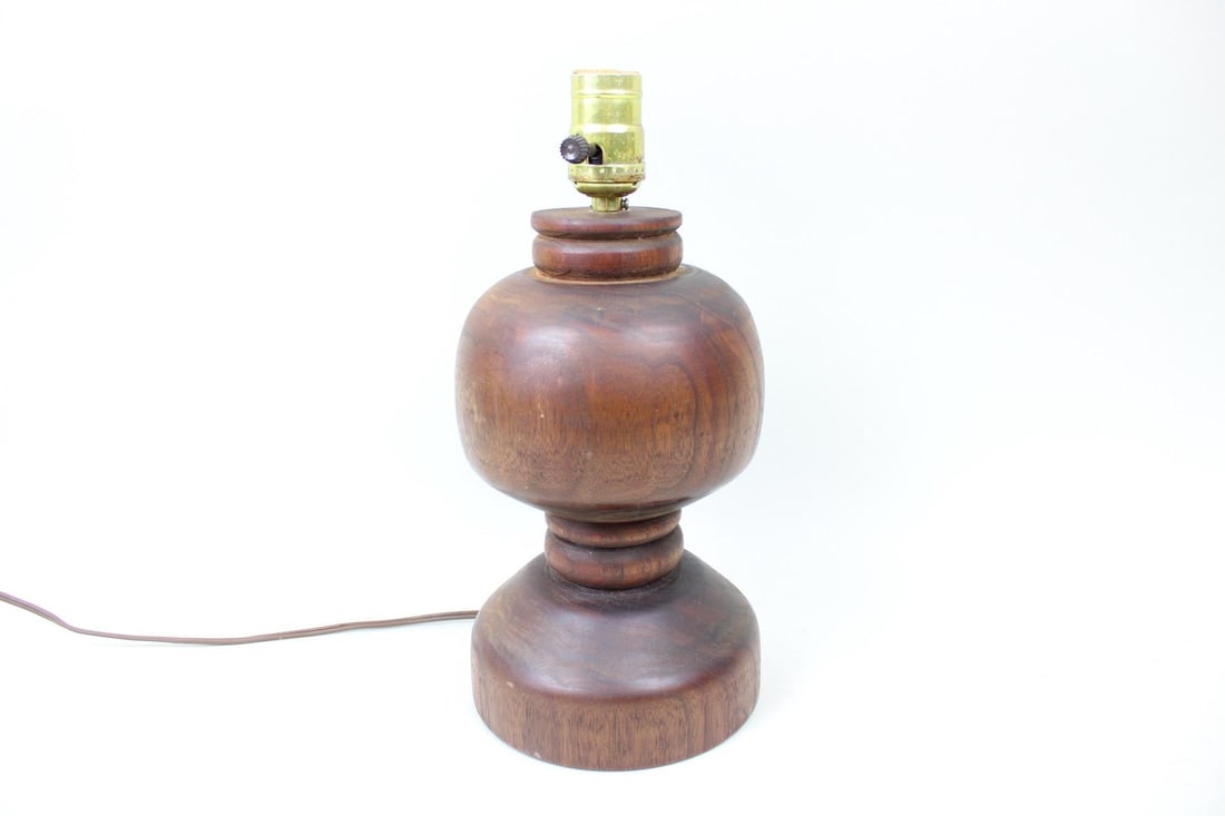 Mid-Century Modern Studio Craft Wood Table Lamp (1 of 7)