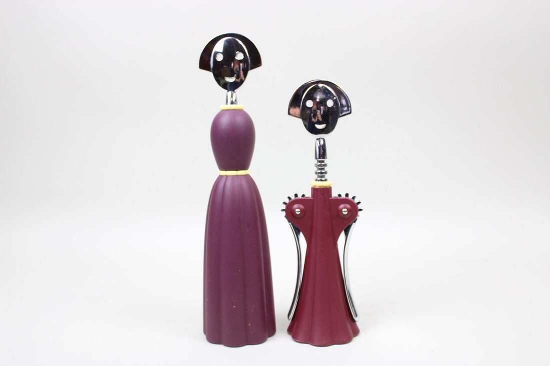 Pair of Alessi Figural Kitchen Tools, "Anna" Corkscrew & Pepper Mill (1 of 11)