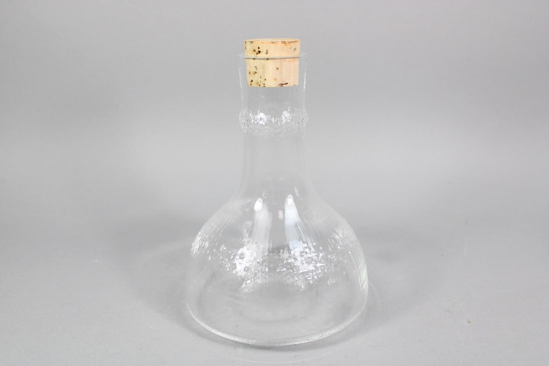 Mid-Century Modern Clear Decanter, Tapio Wirkkala for Littala Finland (1 of 9)