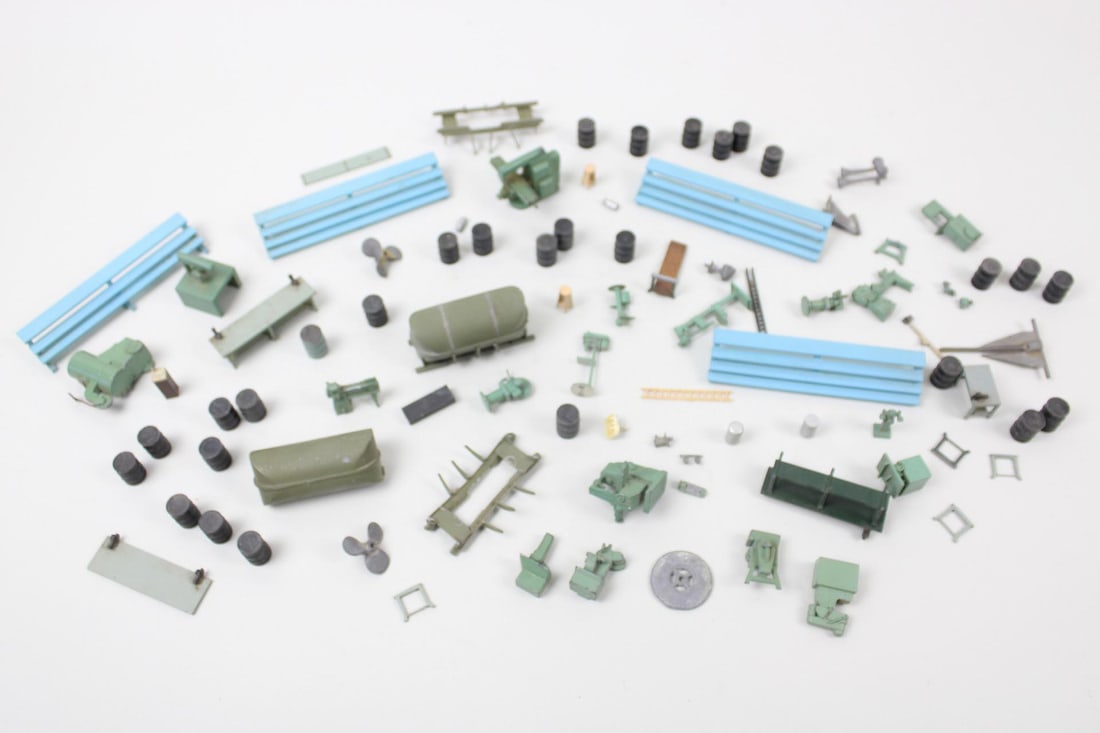 Set of Miniature Industrial Machine Shop Workshop Model Pieces (1 of 10)