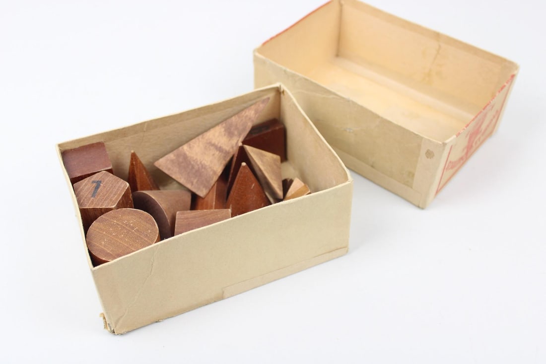 Wooden Geometry Model Set Building Blocks, Figuras Geometricas (1 of 9)