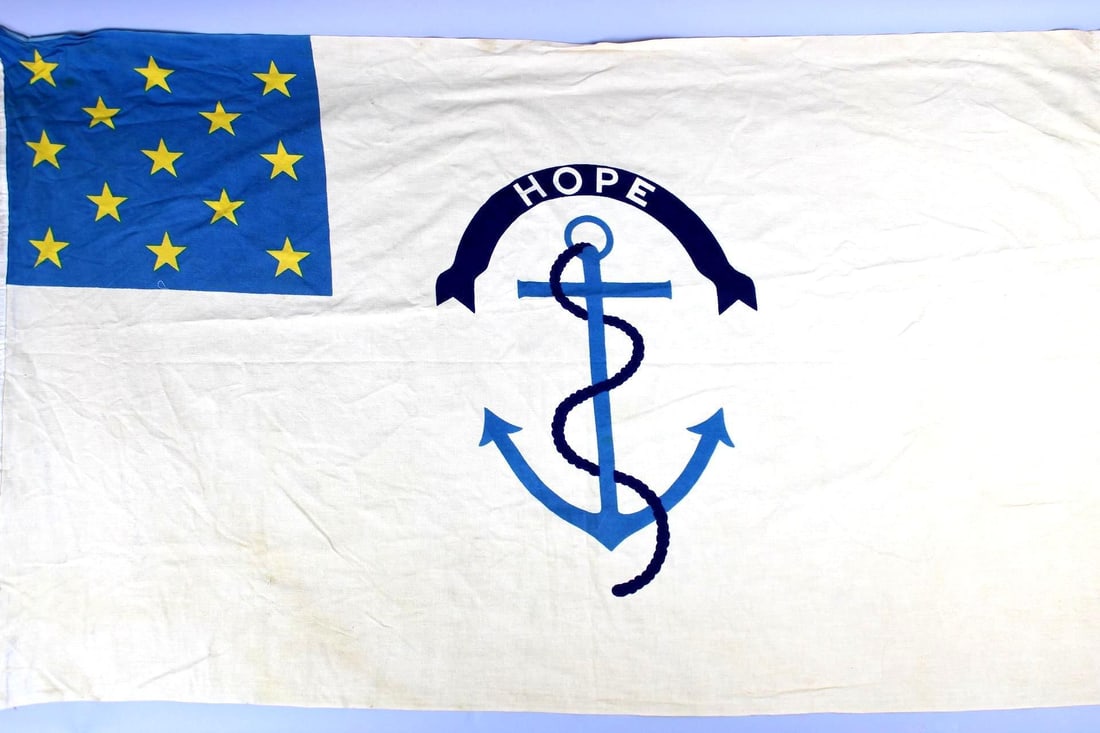 Rhode Island Regiment Flag, Anchor State (1 of 10)