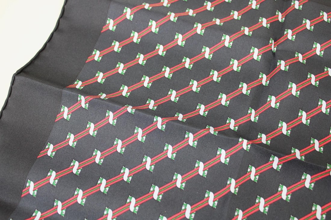 Vintage Hermes Blue 980 Equestrian Silk Scarf in Original Box (1 of 10)