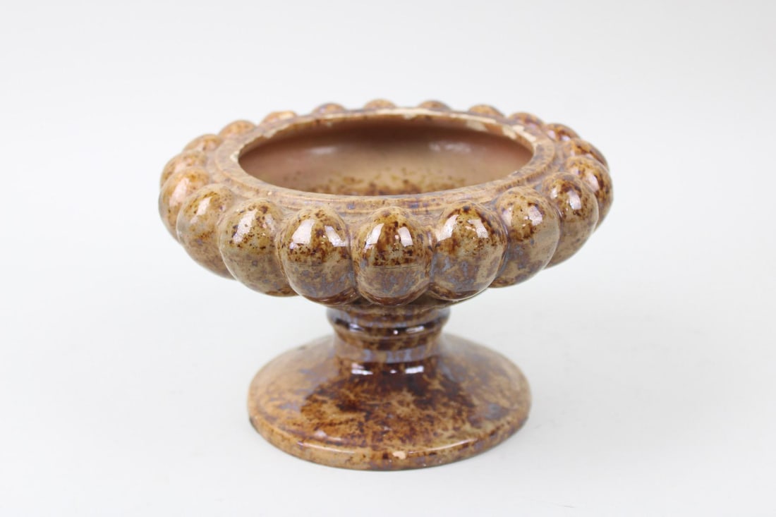 Rockingham Bennington Pottery Compote Dish (1 of 10)