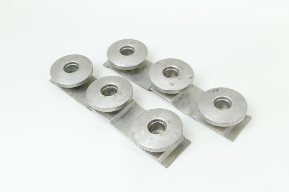 Pair of Minimalist Revere Pewter Candle Holders, By Benedict (1 of 8)