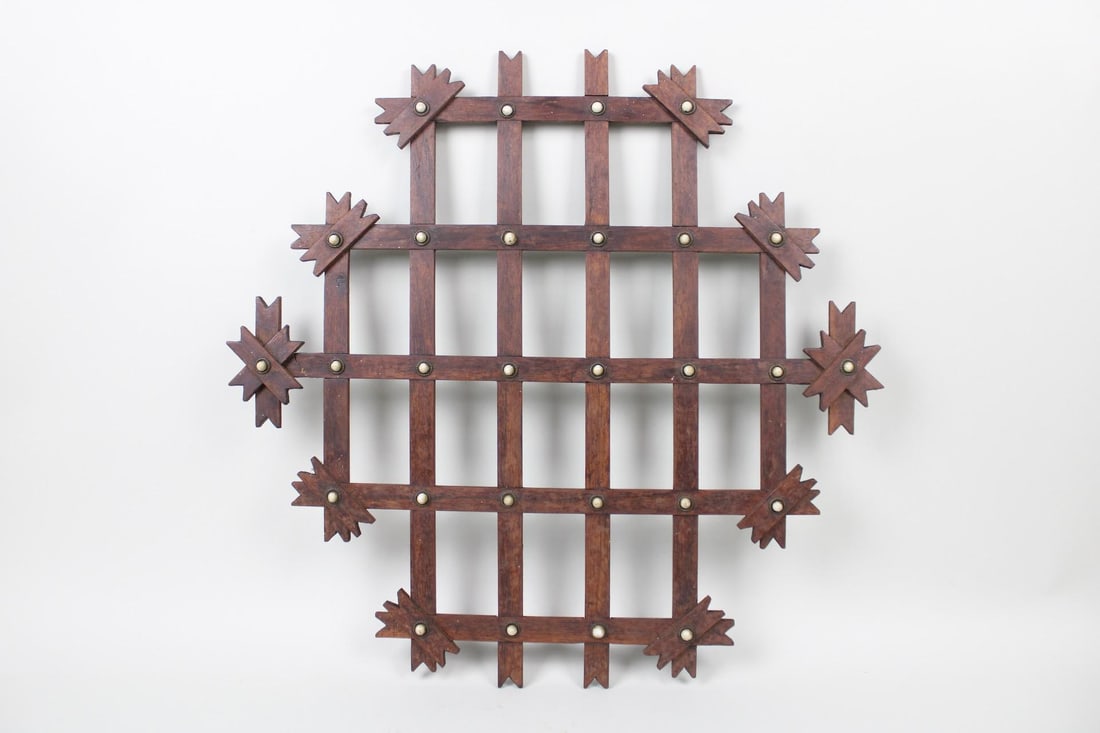 Victorian Tramp Art Frame for 16 Carte de Visites, CDV Photos (1 of 9)