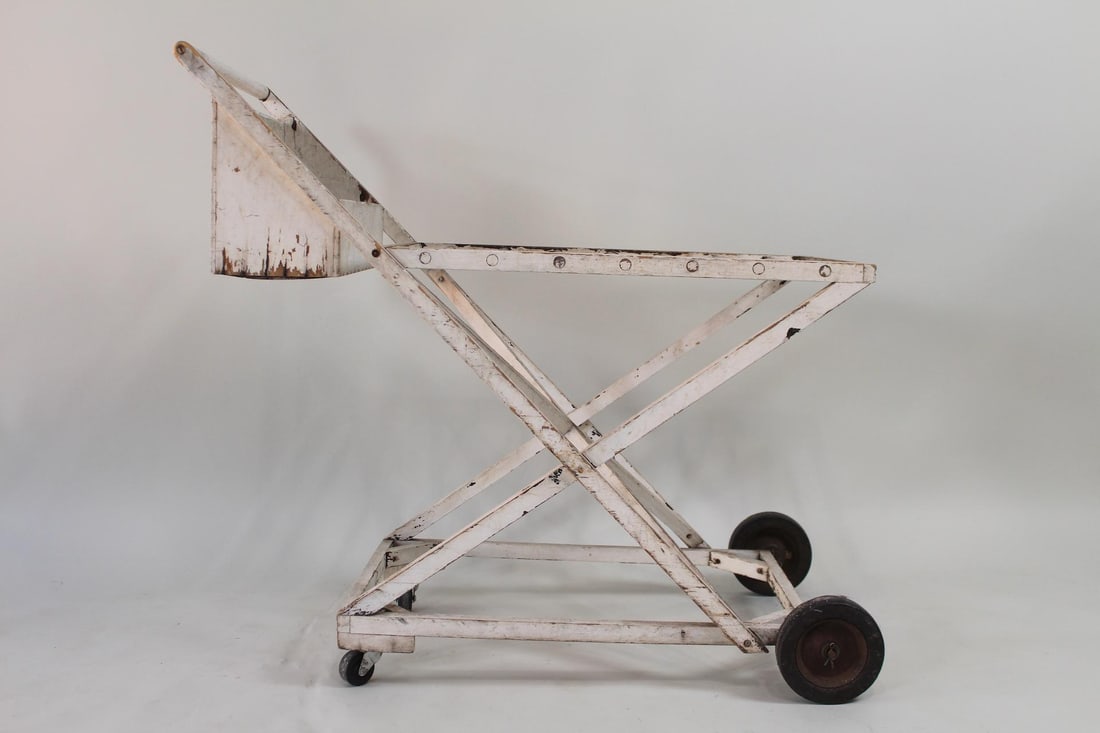 Minimalist Bauhaus Style Handmade Wood Serving Cart (1 of 13)