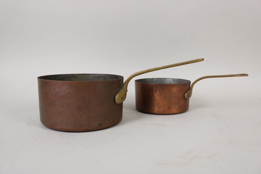 Pair of Bazar Francais New York Copper '666' Pots (1 of 9)