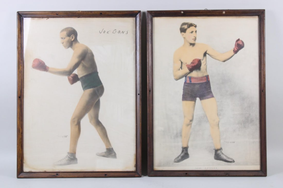 Pair of "The Ring" Oversized Boxing Photographs: Joe Gans, Abe Attell (1 of 11)