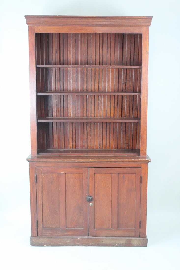 Large Step Back Display Cabinet Bookcase (1 of 9)