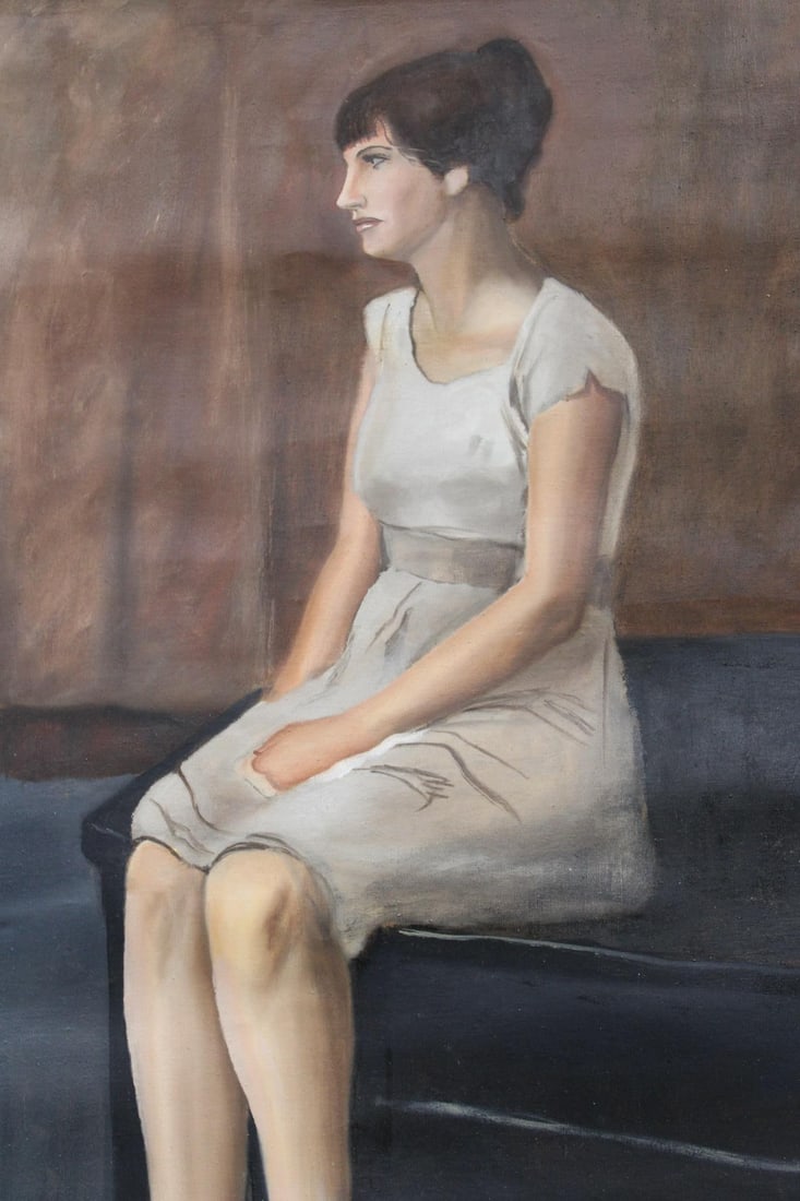 Double Sided Portrait of a Woman on Canvas, John E. Laudenberger (1 of 10)