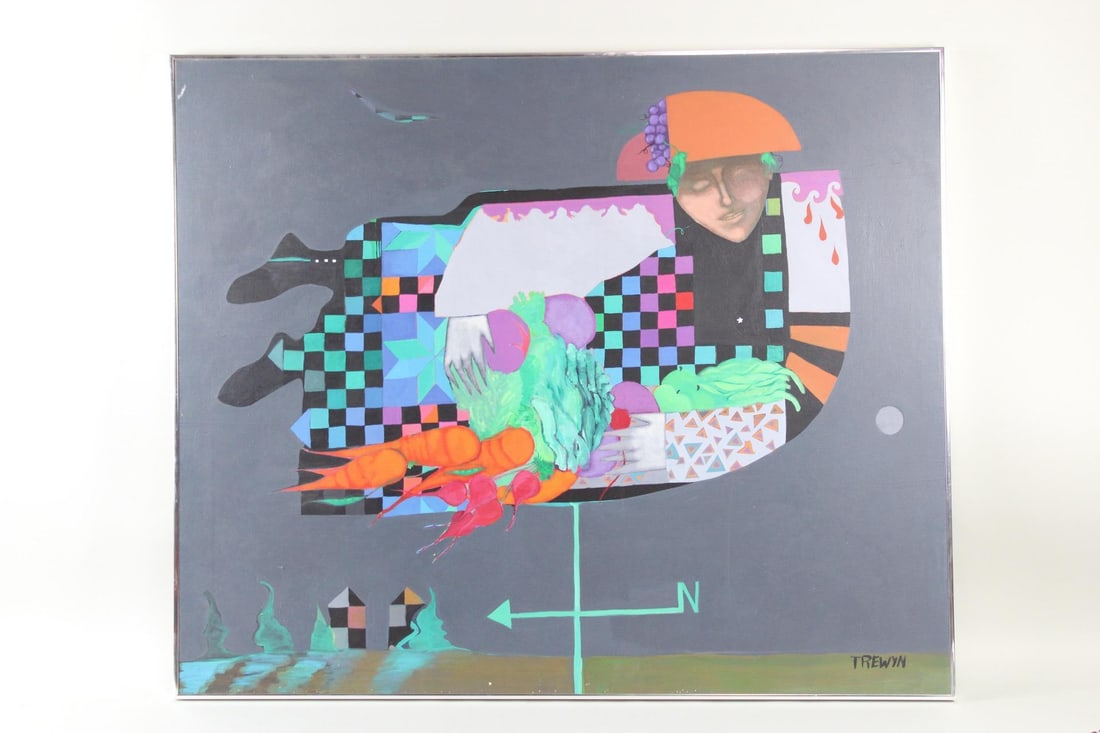 Leslie Trewyn Postmodern Painting, Weathervane (1 of 12)