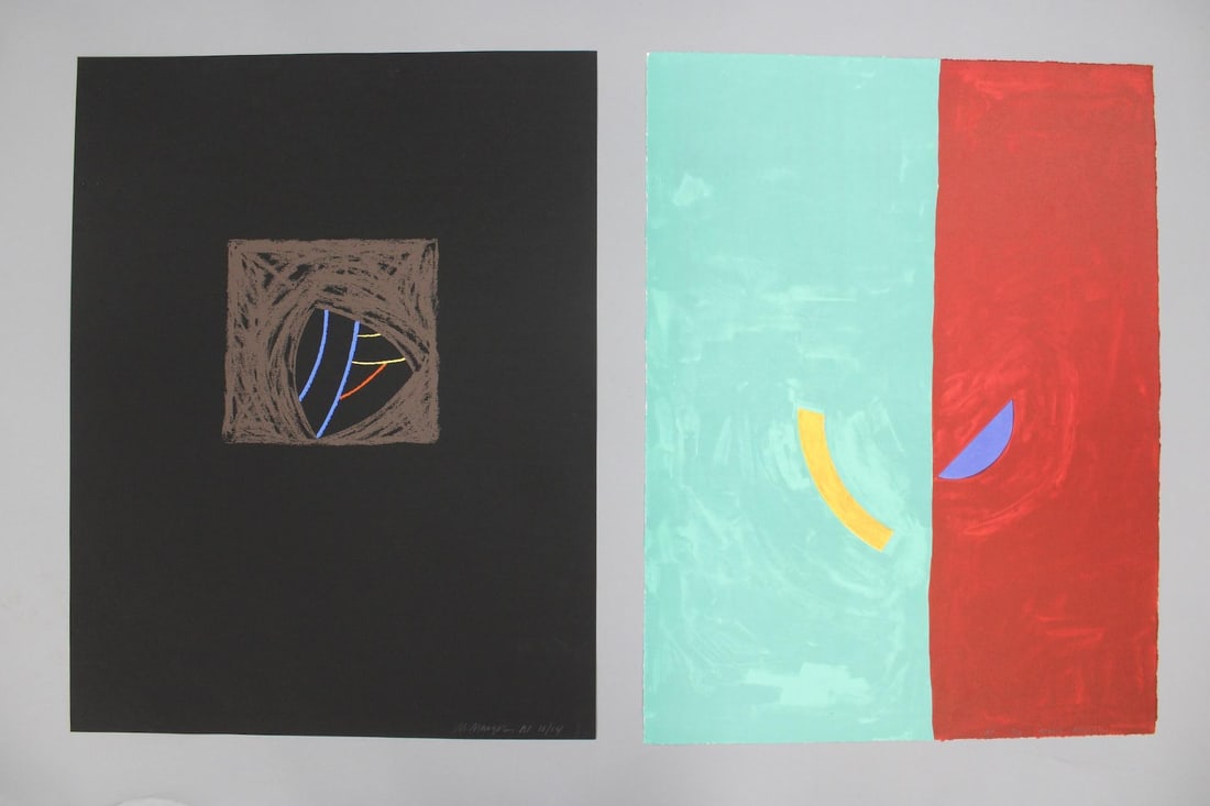Lot of 2 Signed Margo Margolis Screenprint & Lithograph, 2 of 2 (1 of 10)