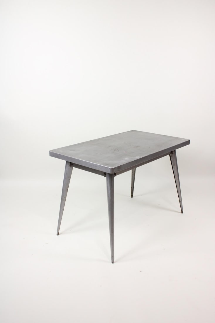 Tolix Raw Steel Dining Table by Xavier Pauchard, 1 of 2 (1 of 9)