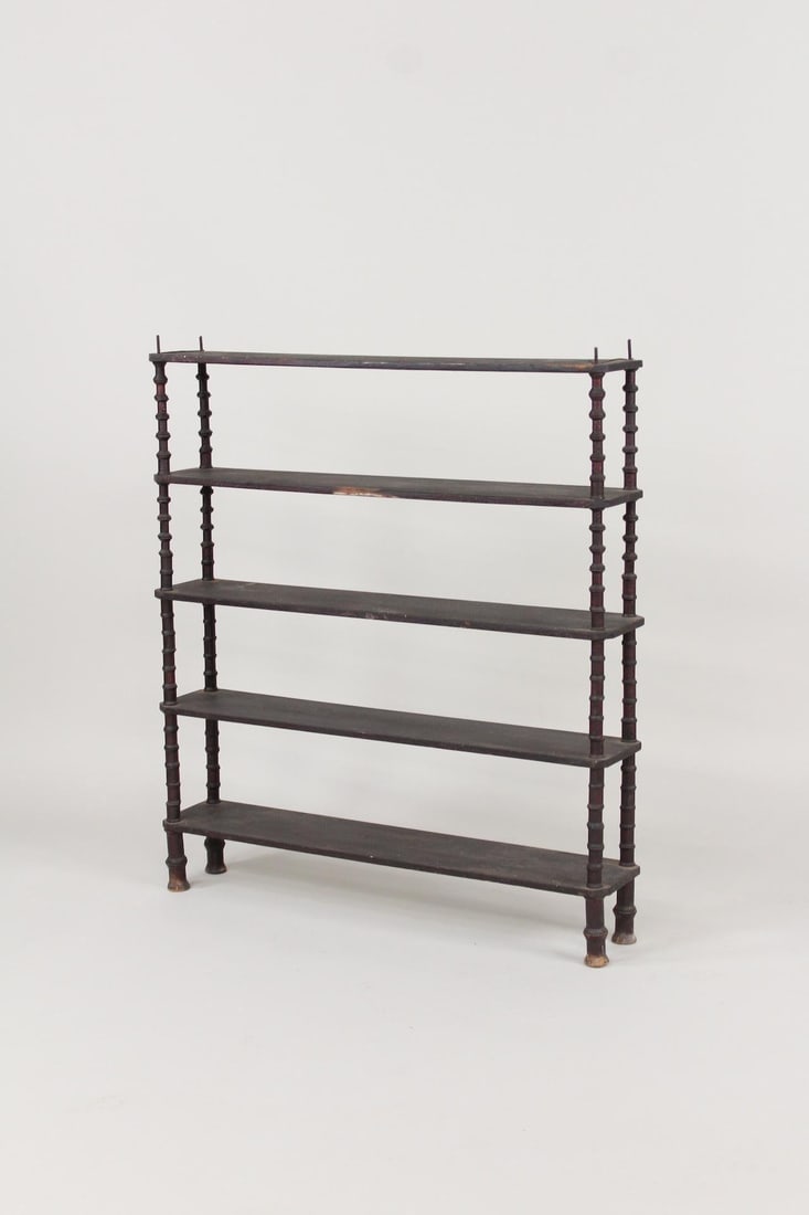 Folk Art Wooden Tiered Spool Shelf (1 of 12)