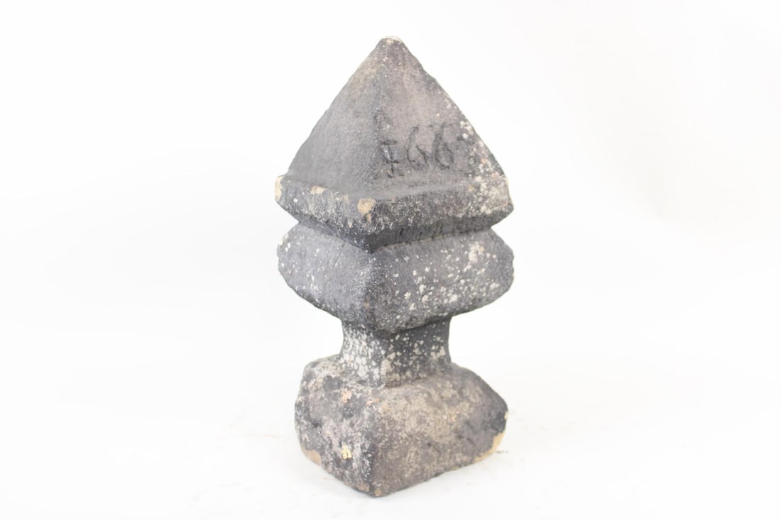 Cast Concrete Finial, Architectural Garden Element (1 of 6)