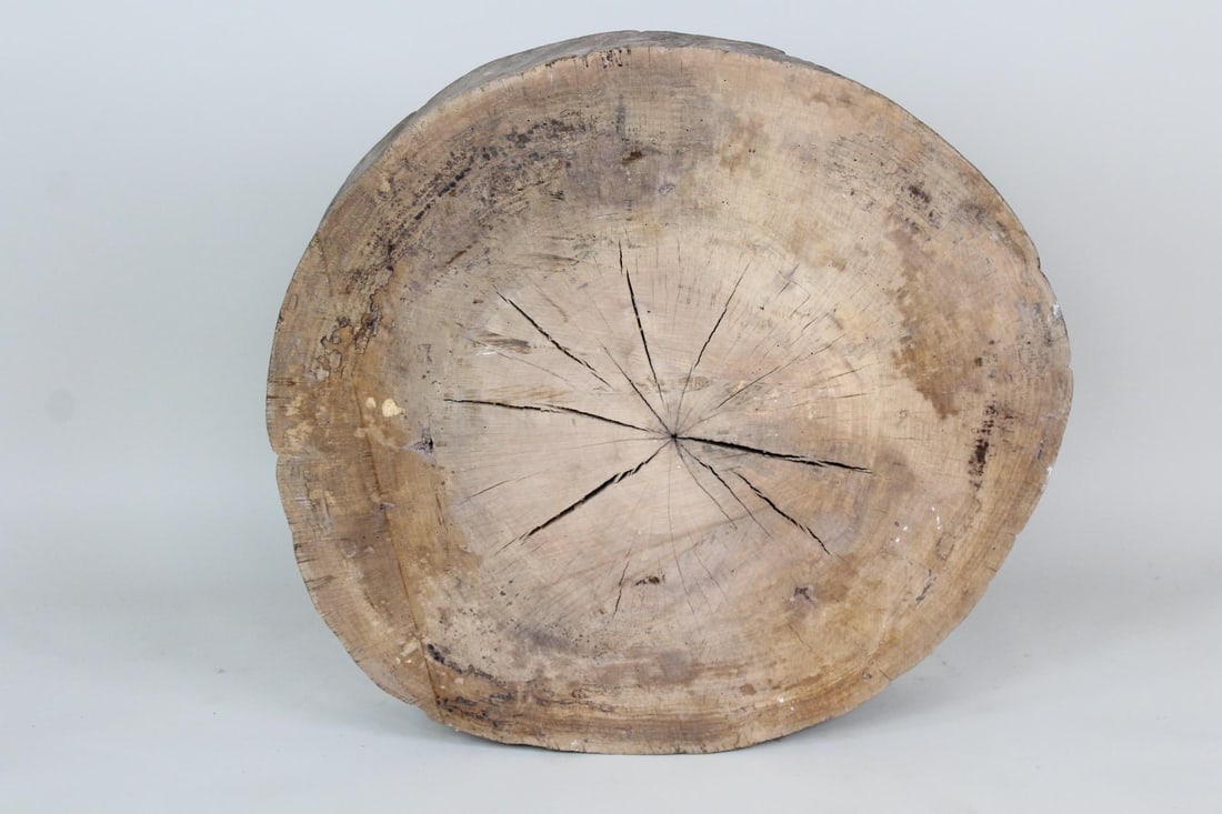 Large Wood Live Edge Slab, Tree Cross Section, 1 of 2 (1 of 8)