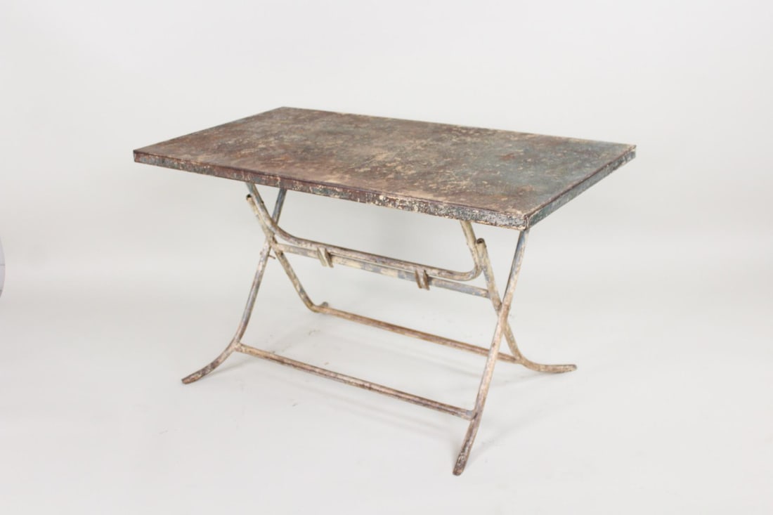 Industrial Folding Metal Artists Studio Work Table (1 of 9)