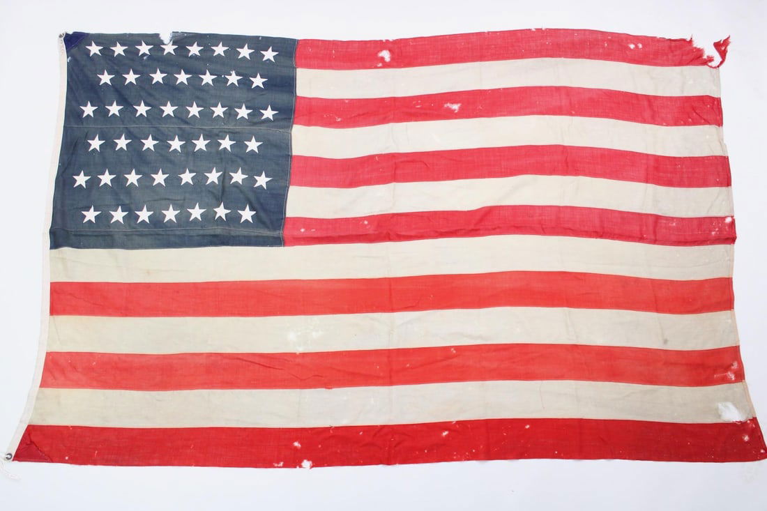 45 Star American Flag, Utah 1896 - 1908 (1 of 11)