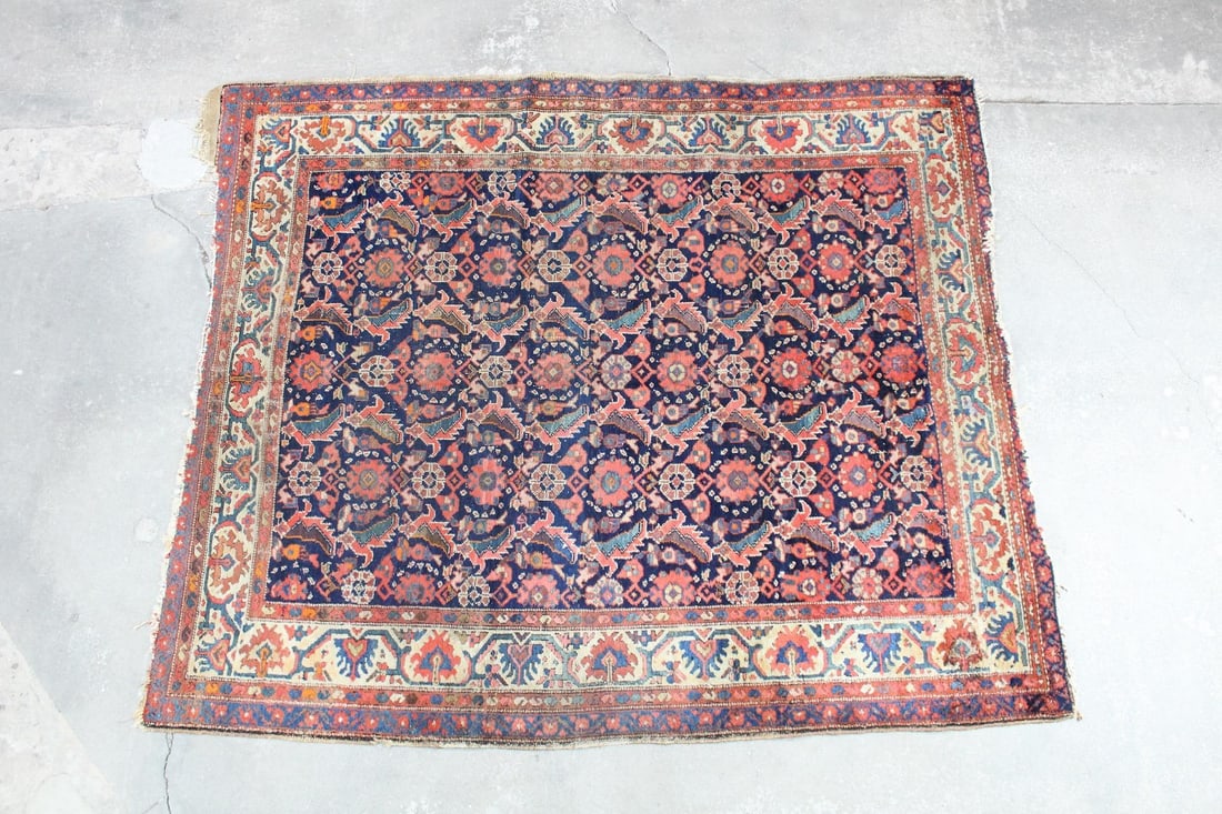 Colorful Persian Kilim Wool Area Rug (1 of 12)