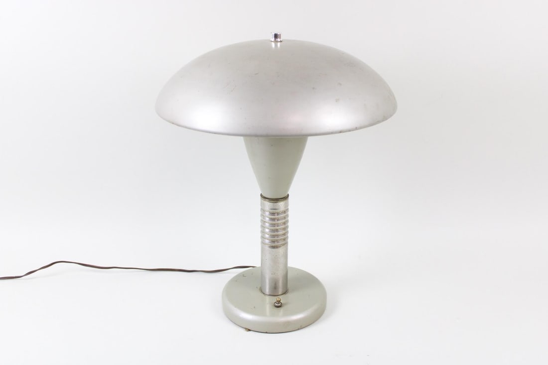 Mid-Century Modern Metal Atomic Table Lamp, Max Schumacher Style (1 of 10)