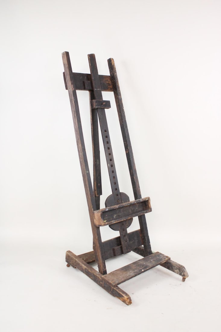 Adjustable Industrial Wooden Artist's Easel (1 of 9)
