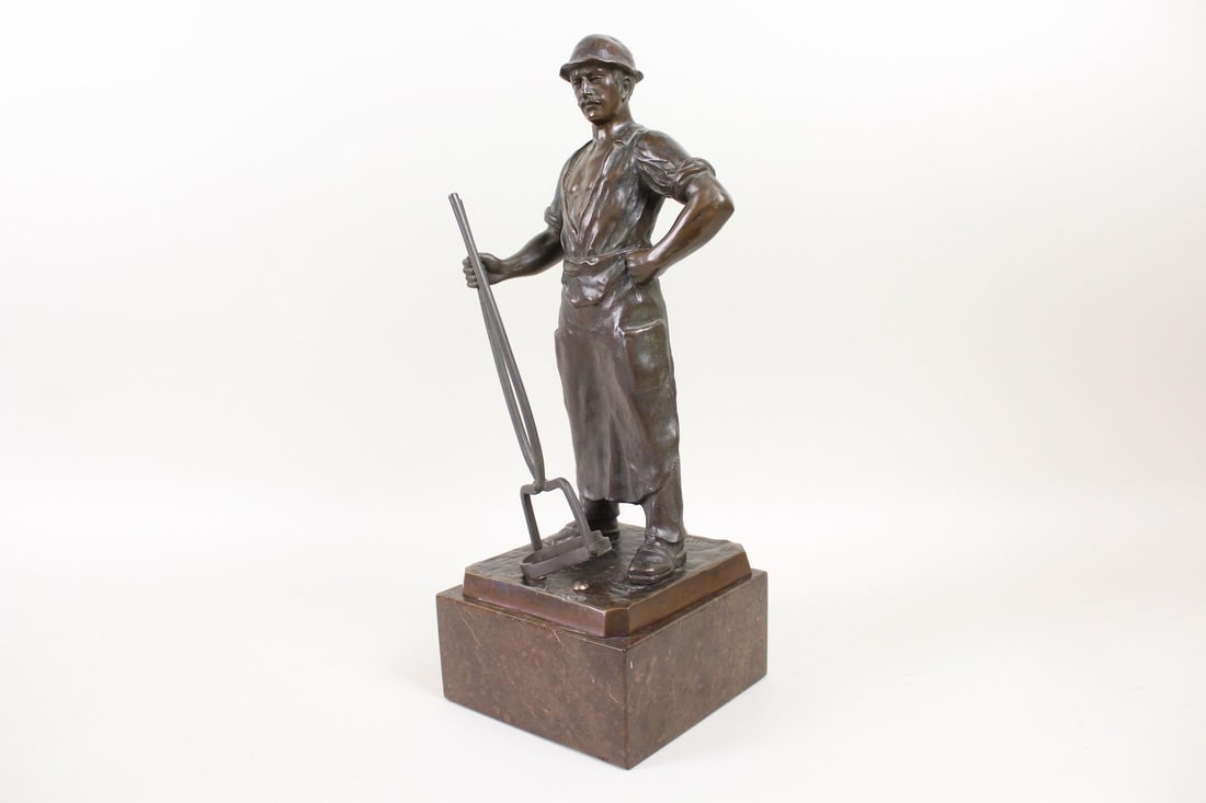 Hans Rieder Bronze Sculpture of Blacksmith (1 of 10)