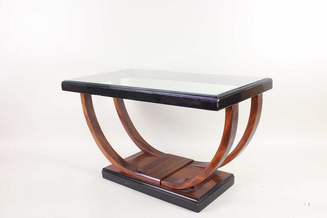 Art Deco Bentwood & Glass Side Table (1 of 8)