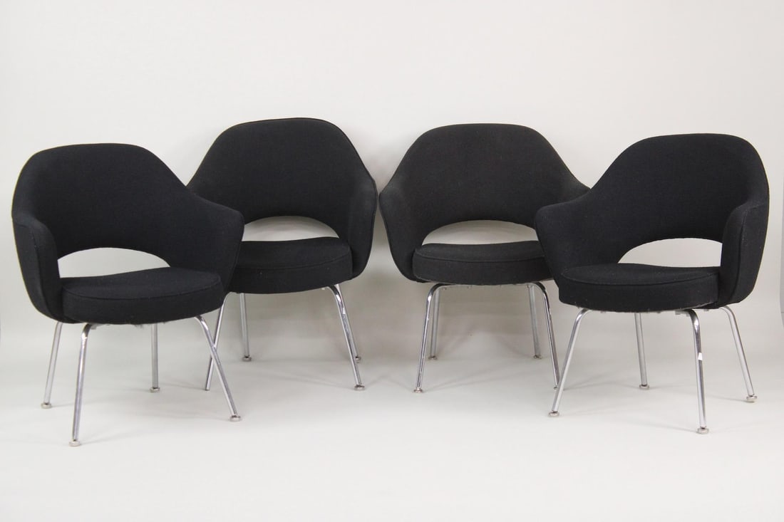 Set of 4 Saarinen Executive Chairs for Knoll, 1 of 4 (1 of 9)