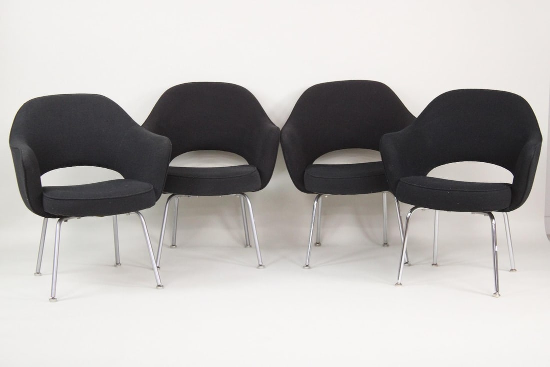 Set of 4 Saarinen Executive Chairs for Knoll, 2 of 4 (1 of 6)