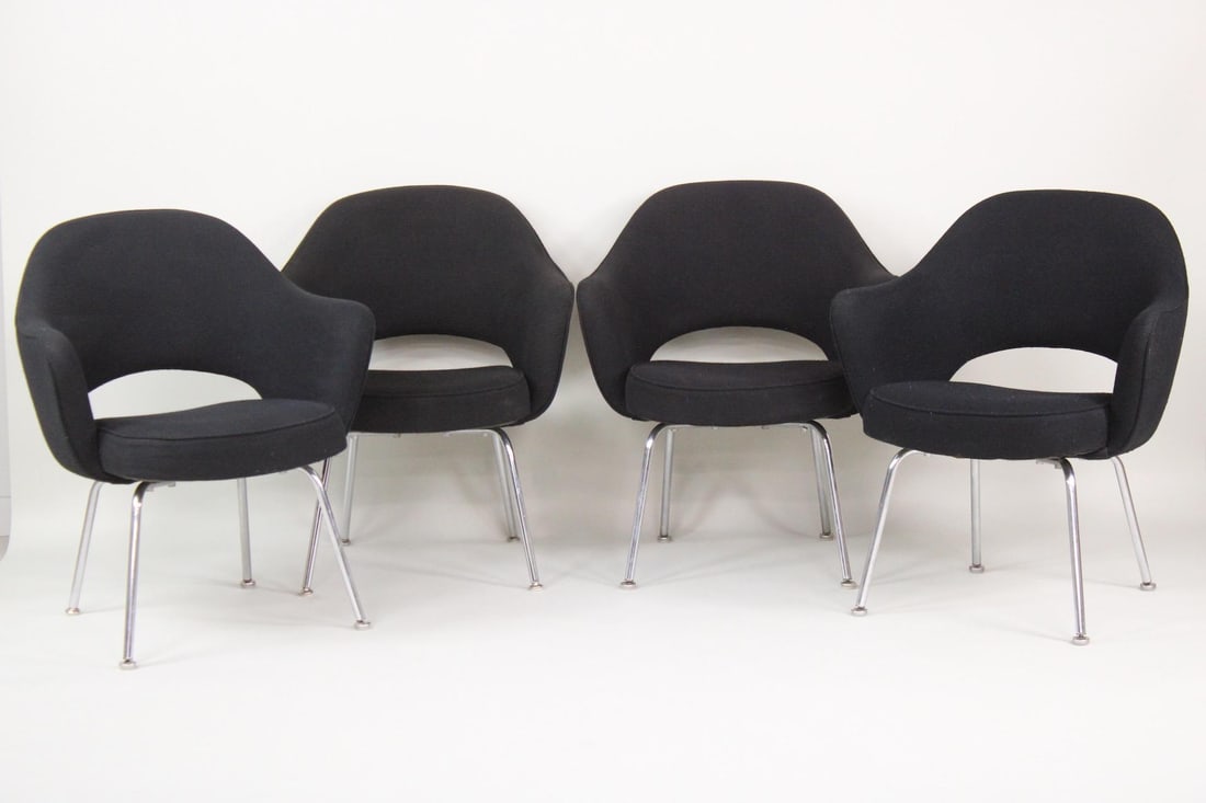 Set of 4 Saarinen Executive Chairs for Knoll, 4 of 4 (1 of 8)