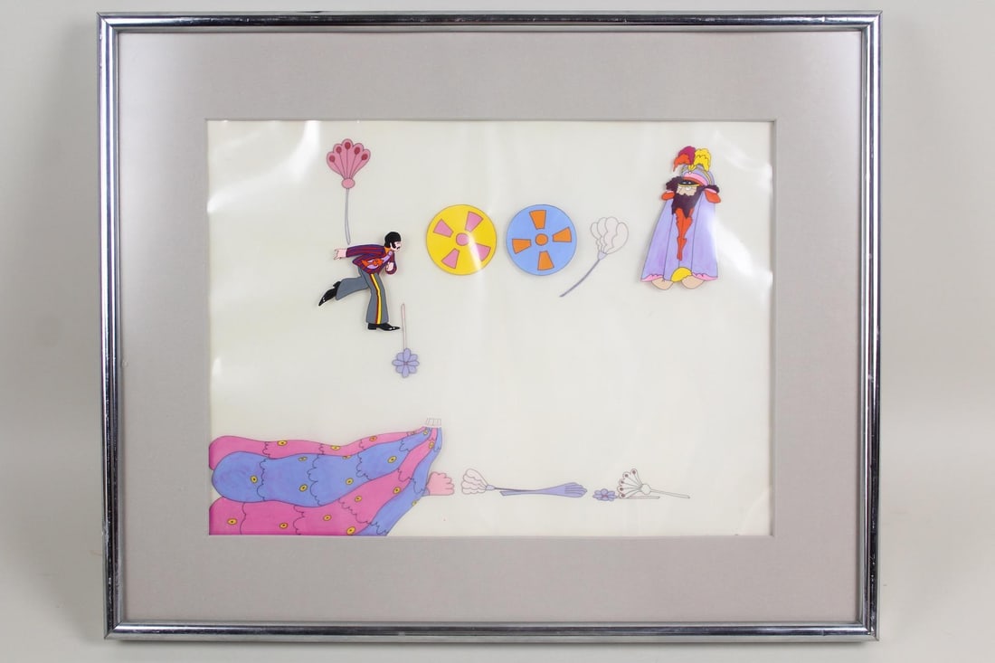Original Animation Cel The Beatles "Yellow Submarine" Film, 1 of 2 (1 of 10)