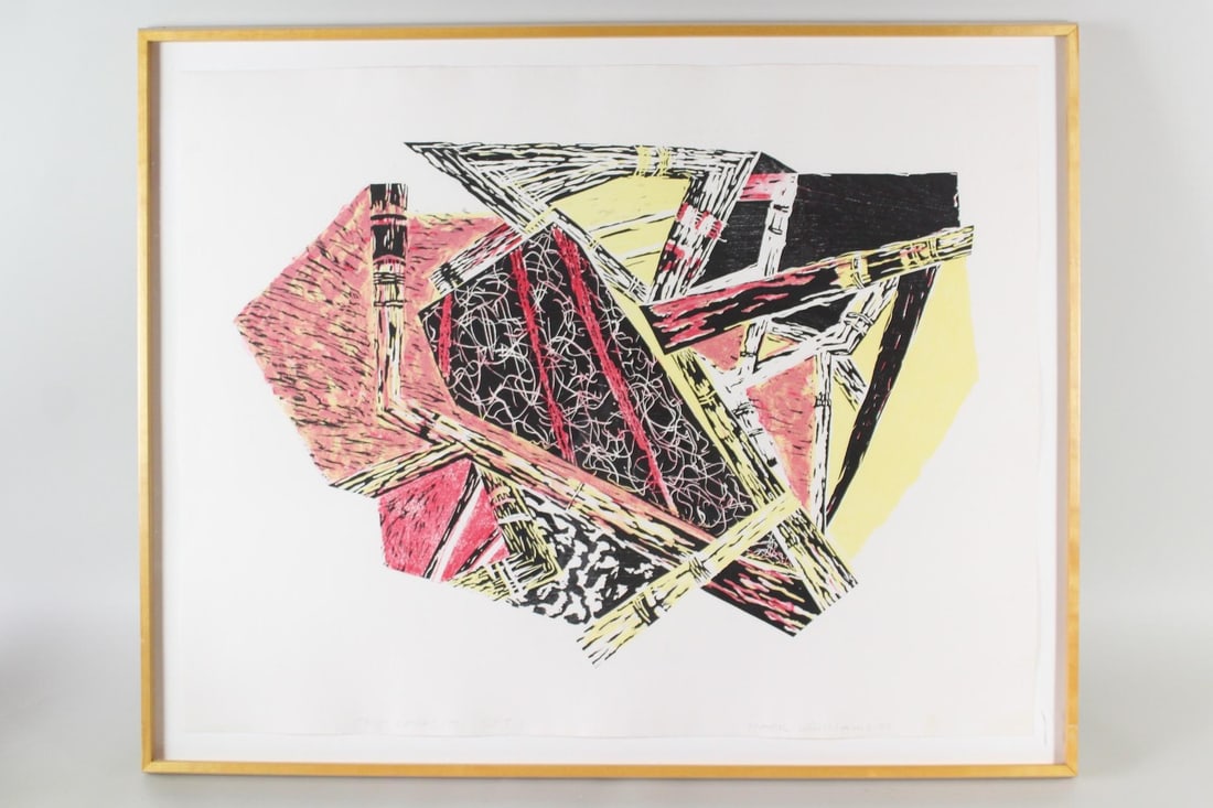 Mark Williams Abstract Screenprint "Trim Capacity" 1988 (1 of 11)