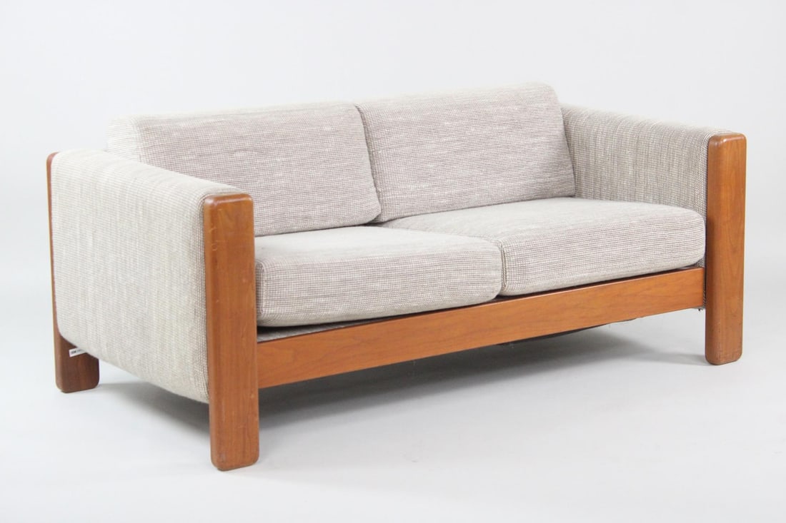 Minimalist Postmodern 2-Seat Sofa for Knoll by Jim Eldon, Cream (1 of 11)