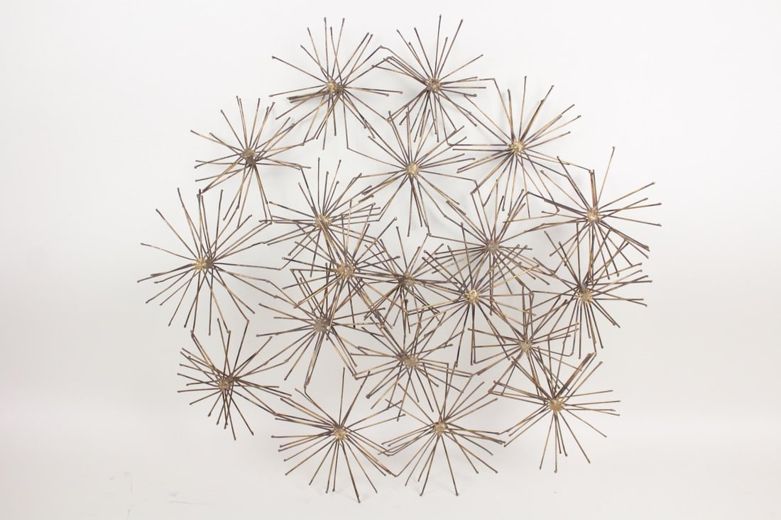 Mid-Century Modern Welded Metal Abstract Wall Sculpture (1 of 8)