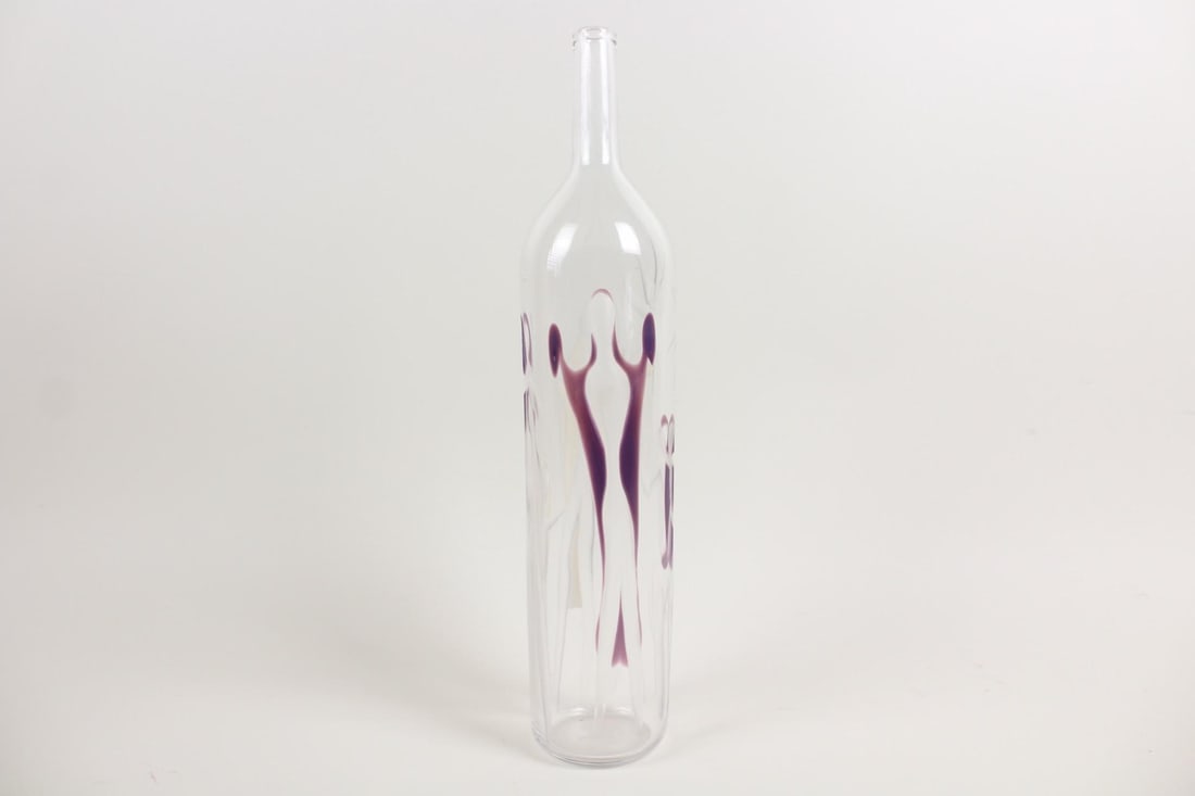 Signed Floris Meydam Bottle Vase for Leerdam Unica (1 of 7)