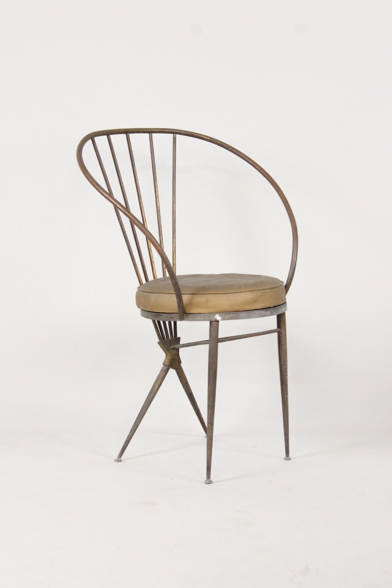 Mid-Century Modern Brass Armchair, Manner of Gio Ponti (1 of 8)