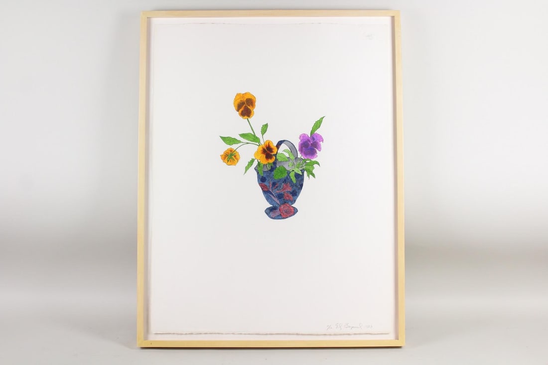 Edward Baynard Limited Edition Print of Violets, Floral Art (1 of 10)